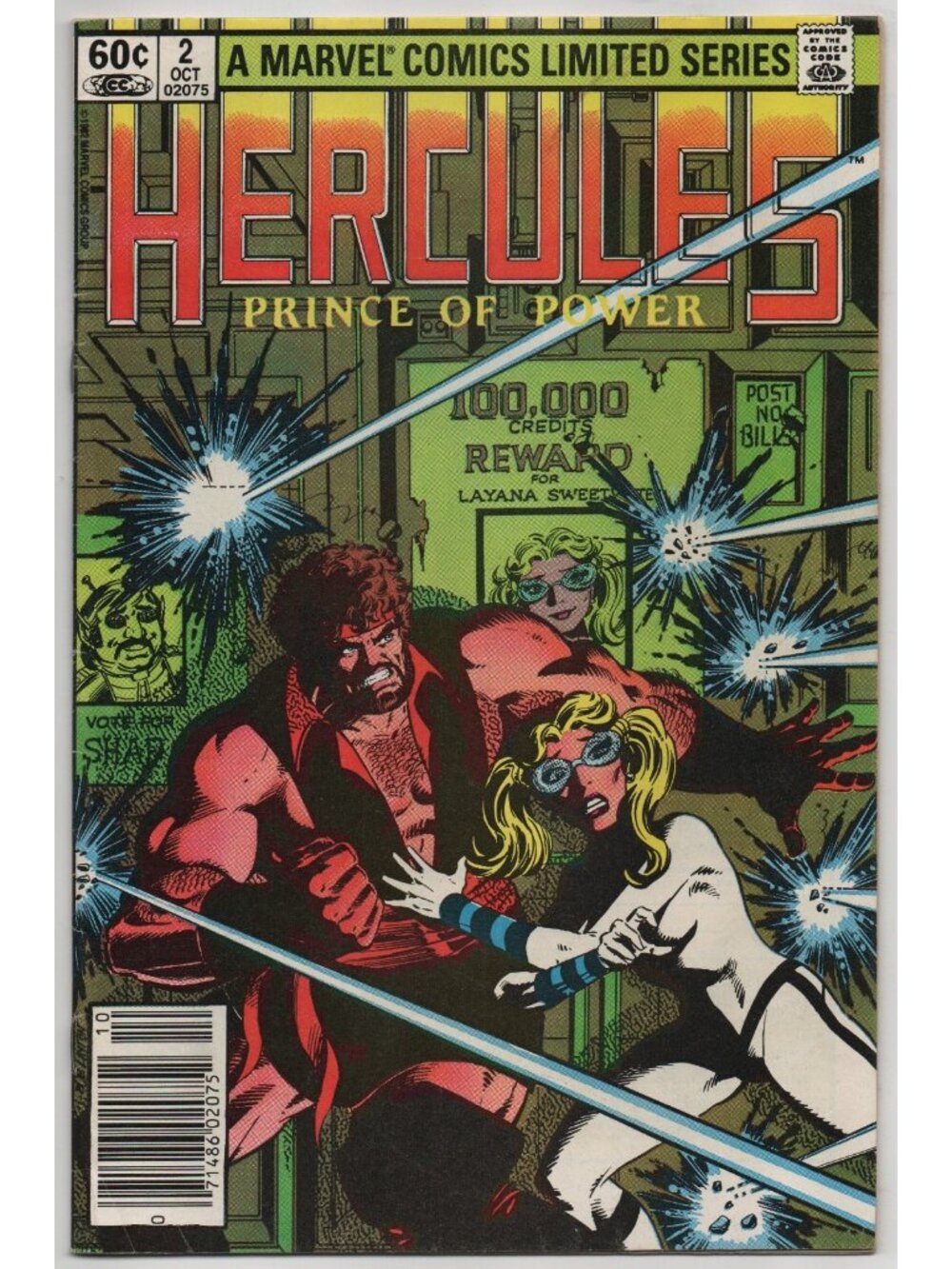 Hercules  2 Marvel Comics 1982 FN- 5.5 Newsstand Prince of Power